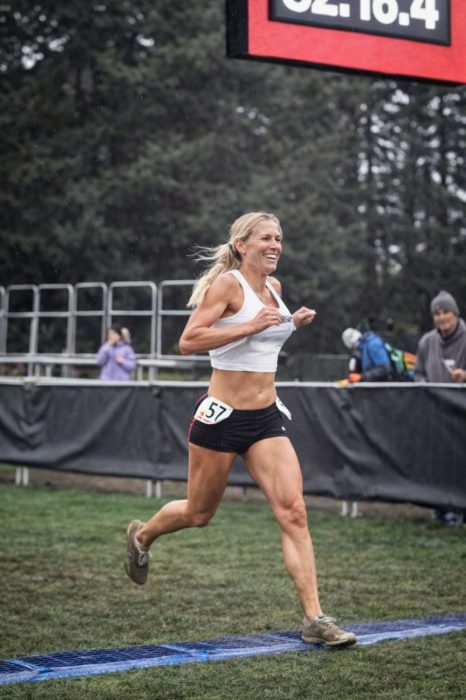 Annie Seawright-Newton racing photo